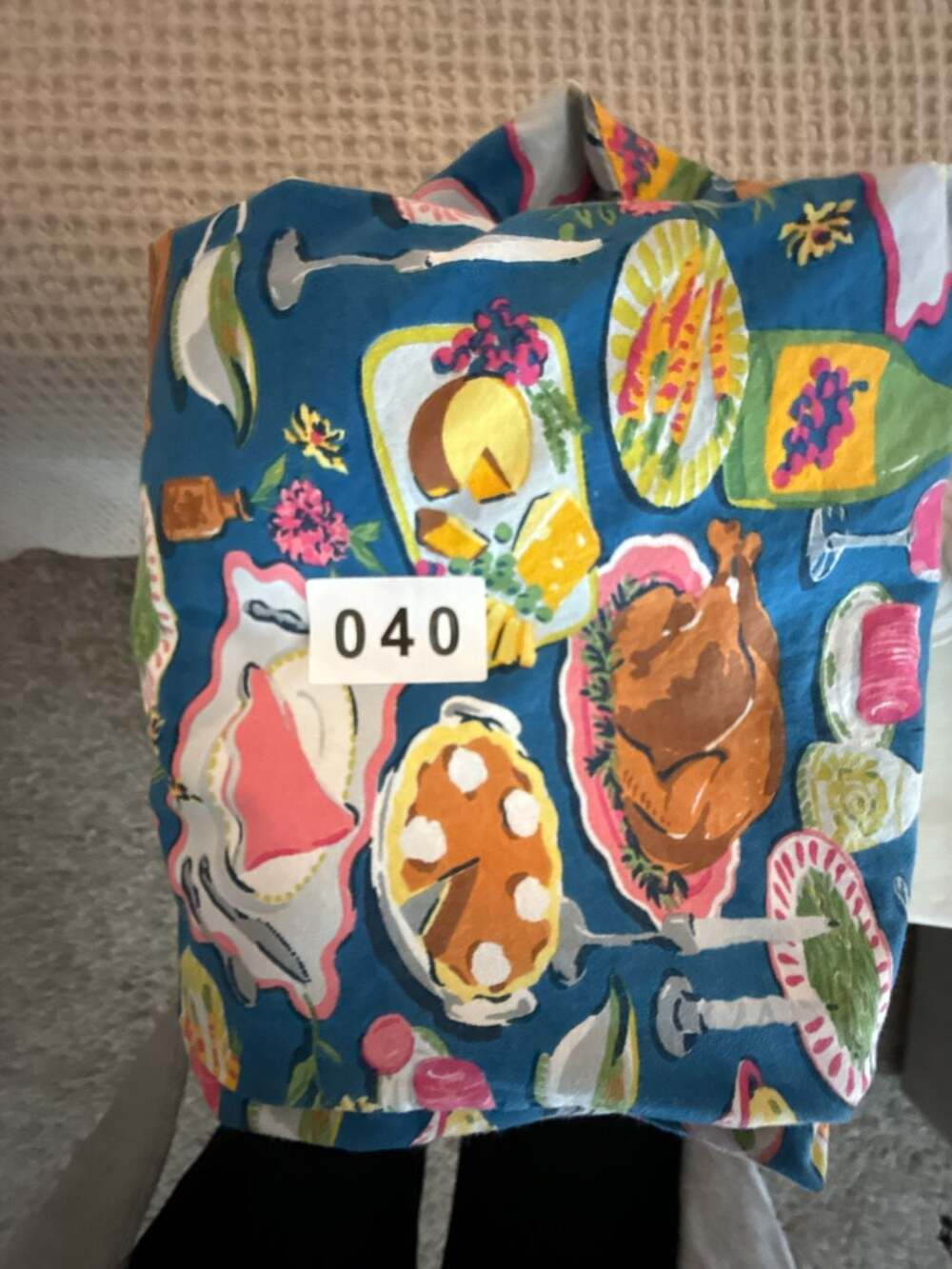 Printfresh x Anthropologie Festive Feast Thanksgiving Dinner Long Sleeve Pajama - Picture 16 of 16